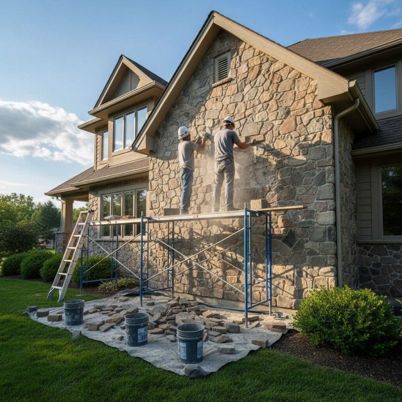 Stone Siding Repair